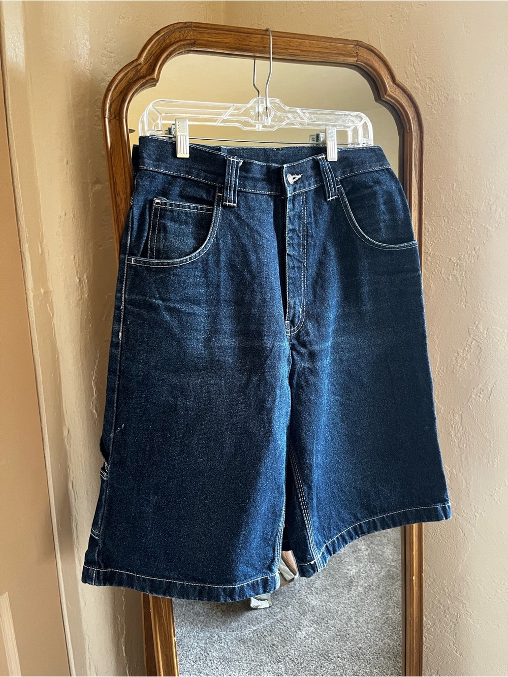 Baggy Denim Cargo Shorts